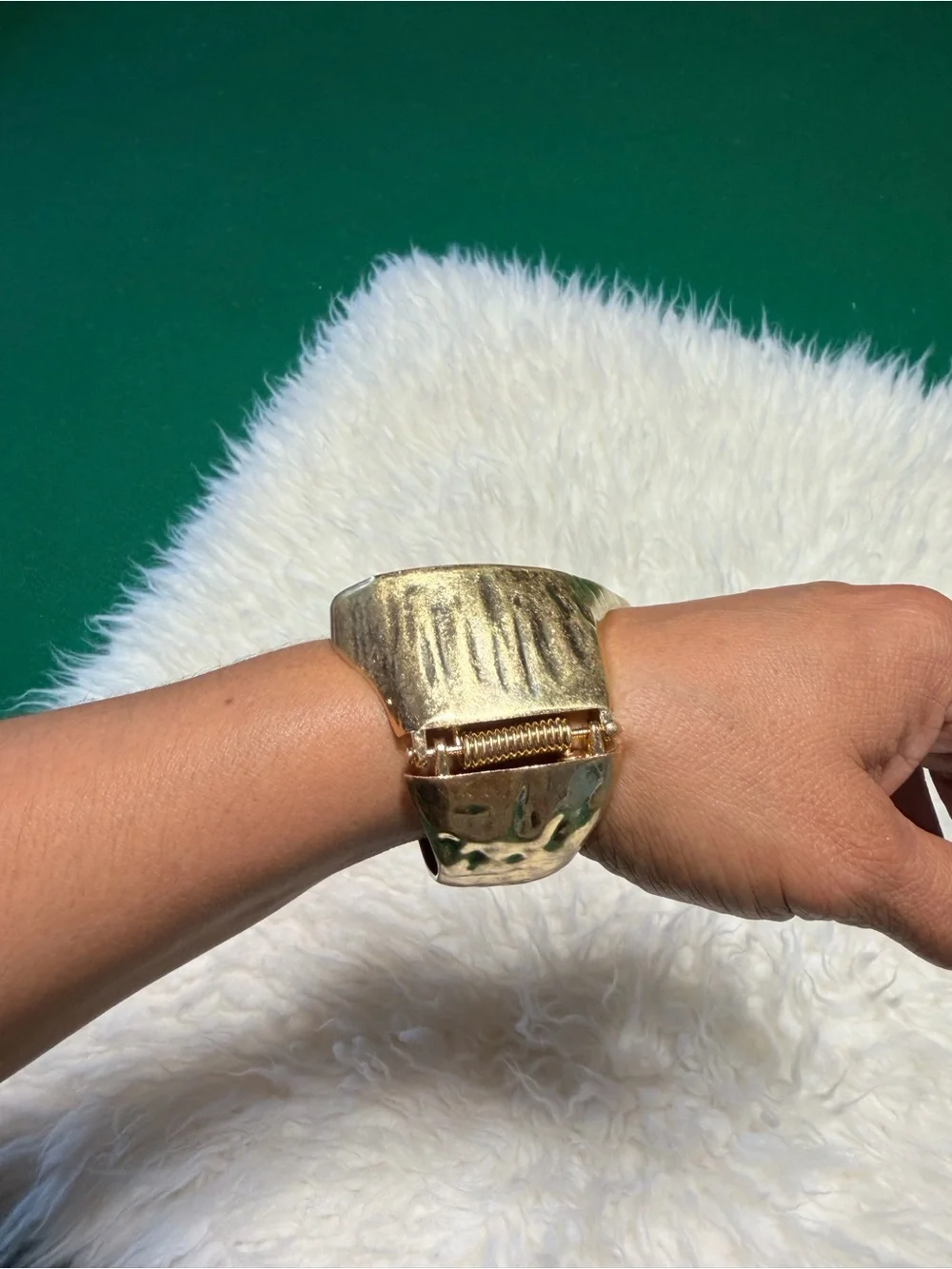 Gold Heart Cuff Bracelet - Women Jewelry